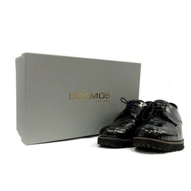 Boemos(ボエモス)のボエモス レースアップシューズ ローファー レザー 36 23.0cm 黒 レディースの靴/シューズ(ローファー/革靴)の商品写真