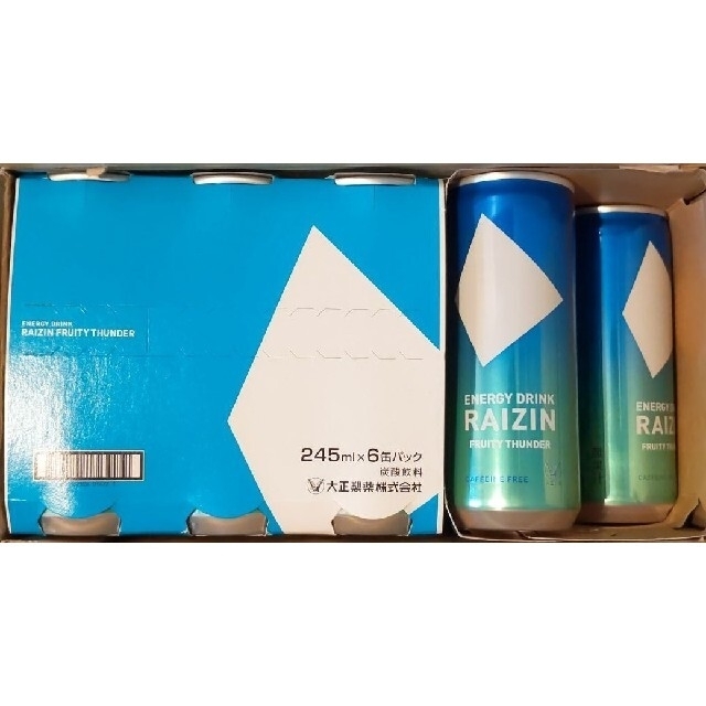 大正製薬(タイショウセイヤク)のエナジードリンク RAIZIN FRUITY THUNDER 食品/飲料/酒の飲料(その他)の商品写真