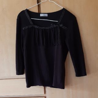 シマムラ(しまむら)のトップス　黒レディース　L(Tシャツ(長袖/七分))