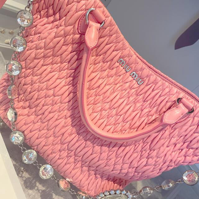 miumiu♡ピンク♡ビジュー♡バッグ♡ 【第1位獲得!】 48.0%OFF