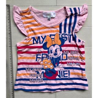 ディズニー(Disney)のディズニー ミニーマウス ノースリーブ トップス キッズ 95 女の子 Tシャツ(Tシャツ/カットソー)