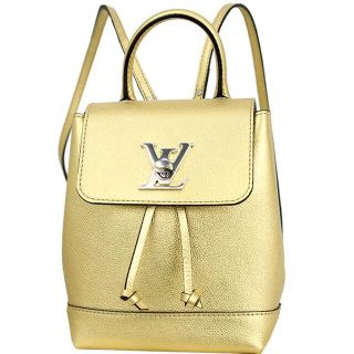 ルイヴィトン(LOUIS VUITTON)のルイヴィトン LOUIS VUITTON ロックミー バックパック カーフレザー 未使用 レディース ゴールド 1425(リュック/バックパック)