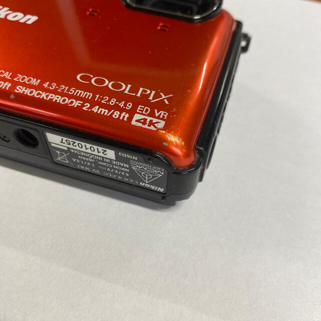 Nikon(ニコン)のNikon COOLPIX W300 オレンジ　 スマホ/家電/カメラのカメラ(コンパクトデジタルカメラ)の商品写真