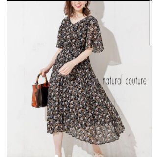 ナチュラルクチュール(natural couture)のナチュラルクチュール　花柄　ワンピース　レトロ　フレア(ロングワンピース/マキシワンピース)