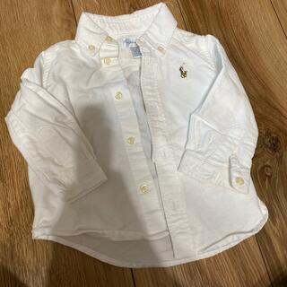 ラルフローレン(Ralph Lauren)の白　シャツ　長袖　ラルフローレン　6M(シャツ/カットソー)