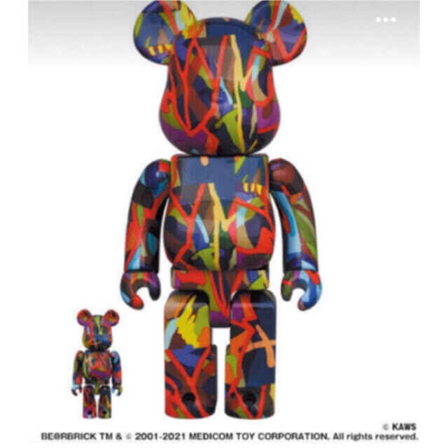 BE@RBRICK KAWS TENSION 100% & 400%メディコムトイ