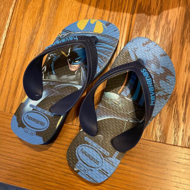 havaianas(ハワイアナス)のハワイアナス　havaianas 25/26 16cm バットマン　 キッズ/ベビー/マタニティのキッズ靴/シューズ(15cm~)(サンダル)の商品写真