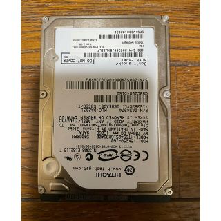 日立の2.5インチ HDD 128Gバイト　ハードディスク(PCパーツ)