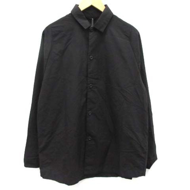 38cm身幅テアトラ CARTRIDGE SHIRT P packable シャツ M 黒