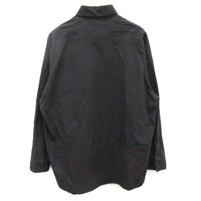 テアトラ CARTRIDGE SHIRT P packable シャツ M 黒 日本最大のブランド