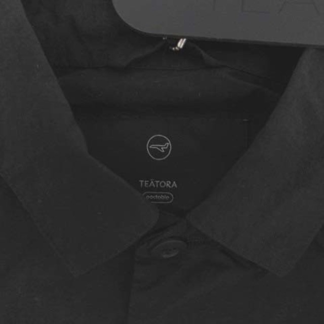テアトラ CARTRIDGE SHIRT P packable シャツ M 黒 日本最大のブランド