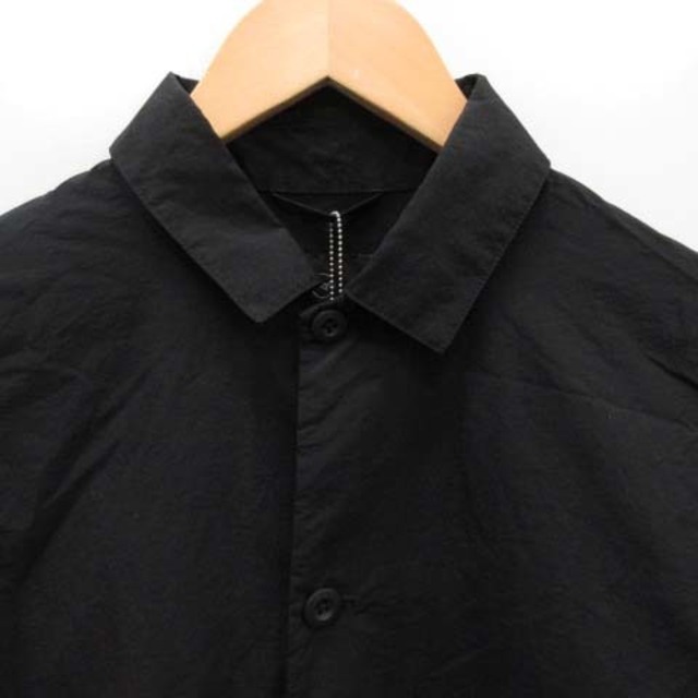 テアトラ CARTRIDGE SHIRT P packable シャツ M 黒 日本最大のブランド