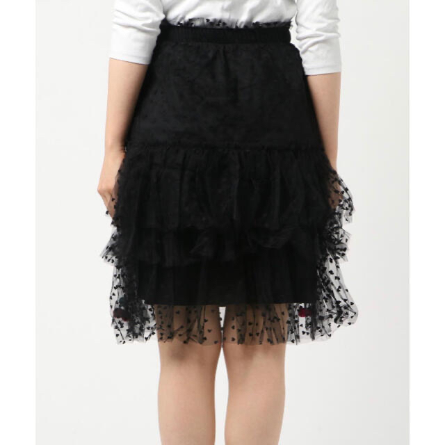 Swankiss(スワンキス)のSwankiss AD vintage tulle S/K ホワイト レディースのスカート(ひざ丈スカート)の商品写真