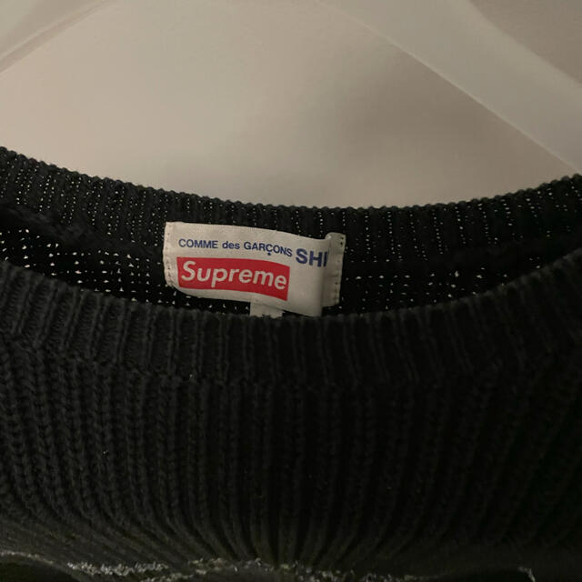 Supreme(シュプリーム)のsupreme CDG shirt sweater black XL  メンズのトップス(ニット/セーター)の商品写真