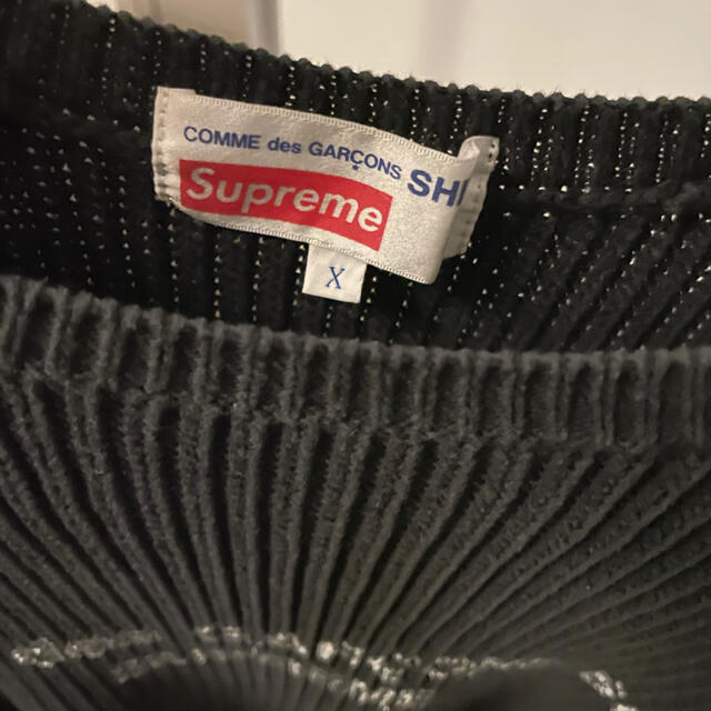 Supreme(シュプリーム)のsupreme CDG shirt sweater black XL  メンズのトップス(ニット/セーター)の商品写真