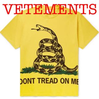 VETEMENTS SNAKE TEE(Tシャツ/カットソー(半袖/袖なし))