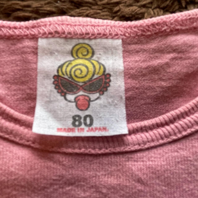 HYSTERIC MINI(ヒステリックミニ)のヒスミニ　ピンクロンT  80cm キッズ/ベビー/マタニティのベビー服(~85cm)(Ｔシャツ)の商品写真