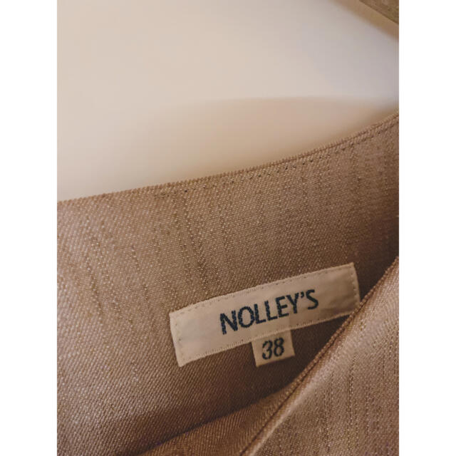 NOLLEY'S(ノーリーズ)のNOLLEY‘Sベージュワンピース レディースのワンピース(ひざ丈ワンピース)の商品写真