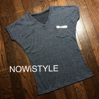 ザラ(ZARA)の■ナウアイスタイル■ Ｖネック Tシャツ ゴールドスタッズ ダークグレー(Tシャツ(半袖/袖なし))