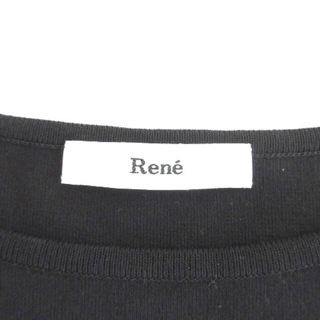 René(ルネ)のルネ Rene ノースリーブ ワンピース ドッキング ニット 切替 チェック レディースのワンピース(ひざ丈ワンピース)の商品写真