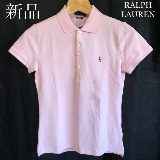 POLO RALPH LAUREN(ポロラルフローレン)の新品 ラルフローレン ポロシャツ レディース ピンク Sサイズ レディース レディースのトップス(ポロシャツ)の商品写真