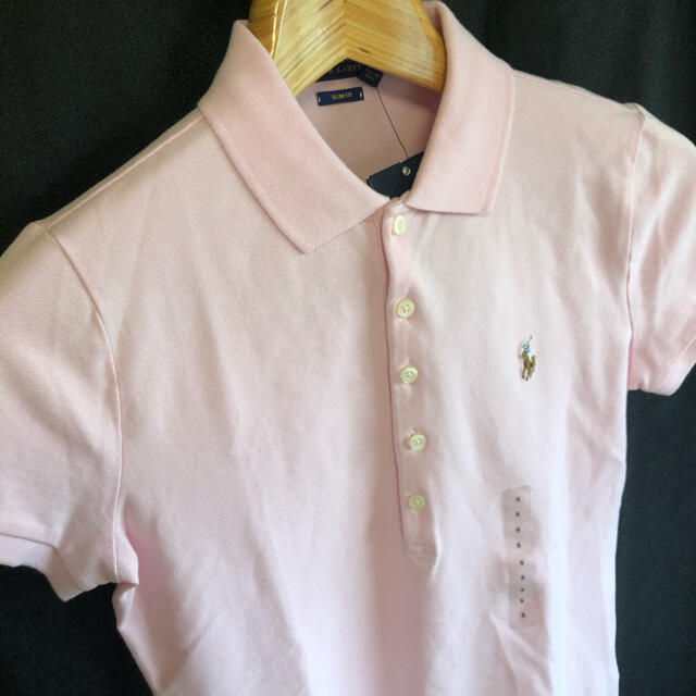POLO RALPH LAUREN(ポロラルフローレン)の新品 ラルフローレン ポロシャツ レディース ピンク Sサイズ レディース レディースのトップス(ポロシャツ)の商品写真