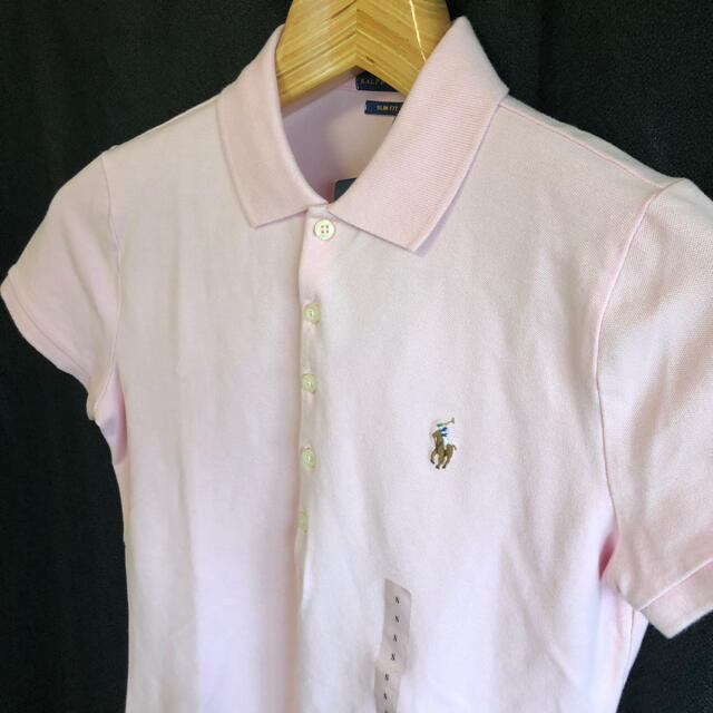 POLO RALPH LAUREN(ポロラルフローレン)の新品 ラルフローレン ポロシャツ レディース ピンク Sサイズ レディース レディースのトップス(ポロシャツ)の商品写真