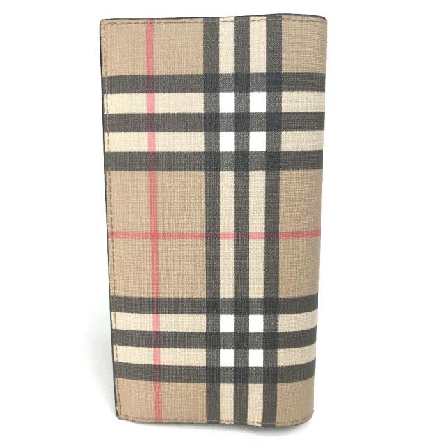 BURBERRY(バーバリー)の美品 バーバリー 80166131 キャベンディッシュ チェック 2つ折り長財布 メンズのファッション小物(長財布)の商品写真