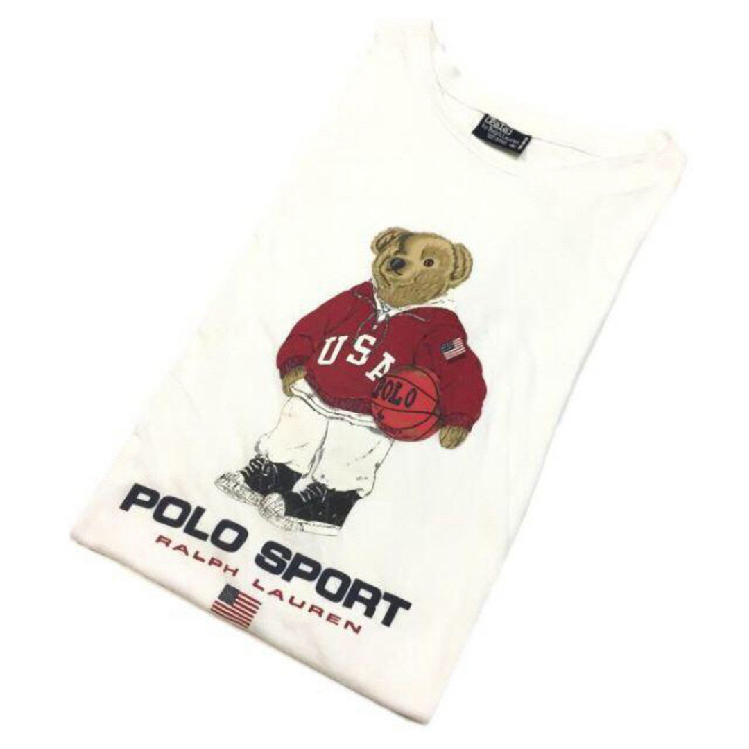 90s polo ポロベア bear ラルフローレン sport xl