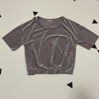 ザラ(ZARA)のZARA Tシャツ　シルバー(Tシャツ(半袖/袖なし))