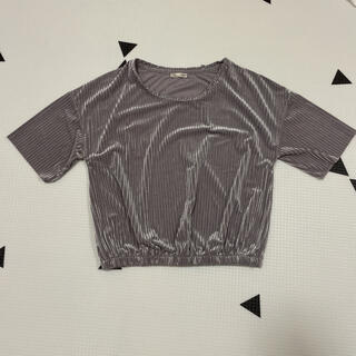 ザラ(ZARA)のZARA Tシャツ　シルバー(Tシャツ(半袖/袖なし))