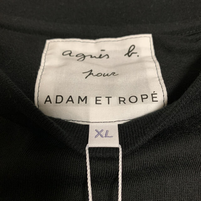 agnes b.(アニエスベー)のagnes b.×ADAM ET ROPE Tシャツ ボックスロゴ ブラック メンズのトップス(Tシャツ/カットソー(半袖/袖なし))の商品写真