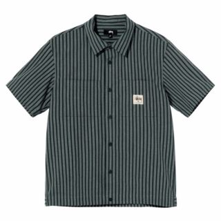 ステューシー(STUSSY)のSTUSSY  STRIPED GARAGE SHIRT (シャツ)