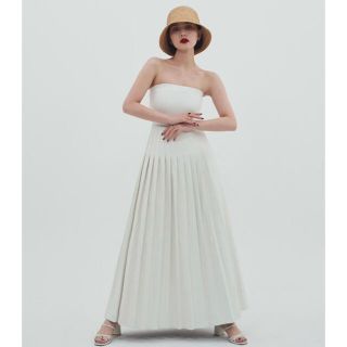 アメリヴィンテージ(Ameri VINTAGE)のクーポン期間値下げ☆SENS SKIRT (white)(ロングスカート)