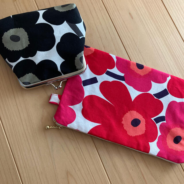 marimekko(マリメッコ)のポーチ がま口ポーチ マリメッコ marimekko ハンドメイドのファッション小物(ポーチ)の商品写真