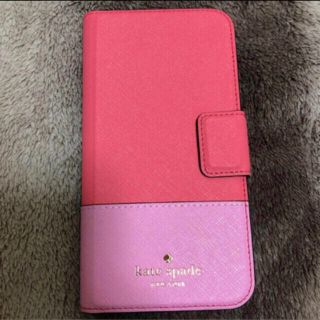 ケイトスペードニューヨーク(kate spade new york)のkate spade iPhoneX･XS スマホカバー ピンク 手帳タイプ(iPhoneケース)