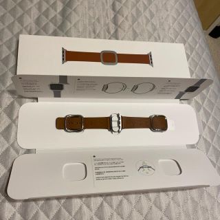 アップルウォッチ(Apple Watch)のアップルウォッチ　Apple Watch レザー　バンド　サドルブラウン(腕時計)