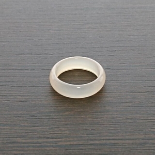 石のリング 指輪 パワーストーン 白 シンプル クリアリング(リング(指輪))