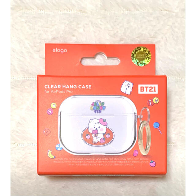 防弾少年団(BTS)(ボウダンショウネンダン)のelago BT21 AirPods proケース JELLY CANDY スマホ/家電/カメラのオーディオ機器(ヘッドフォン/イヤフォン)の商品写真