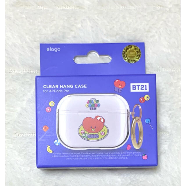 防弾少年団(BTS)(ボウダンショウネンダン)のelago BT21 AirPods proケース JELLY CANDY スマホ/家電/カメラのオーディオ機器(ヘッドフォン/イヤフォン)の商品写真