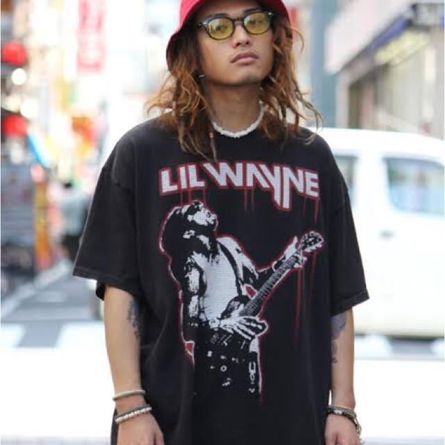 激レア　ラップT LIL WAYNE リルウェイン　ツアーT ストリート　ロック メンズのトップス(Tシャツ/カットソー(半袖/袖なし))の商品写真