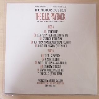 THE B.I.G. PAYBACK　アナログ　レコード