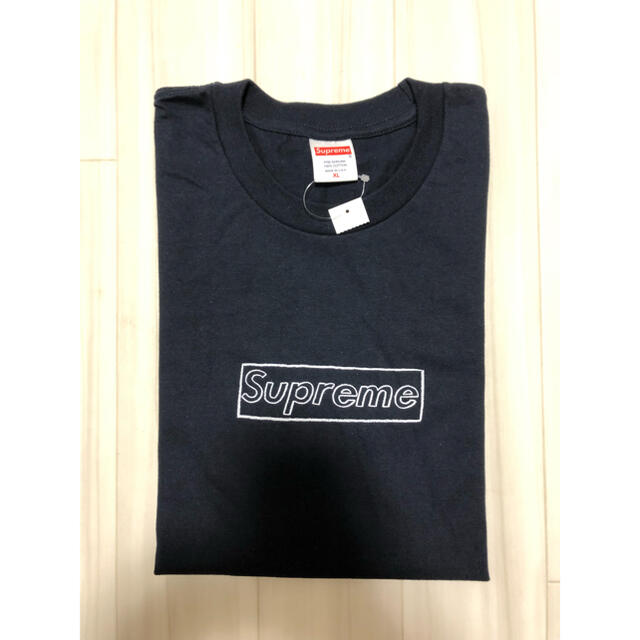 【専用】シュプリーム　Kaws Chalk Logo Tee Navy