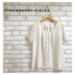 ストロベリーフィールズ(STRAWBERRY-FIELDS)のSTRAWBERRY-FIELDS レディース ブラウス  M アイボリー(シャツ/ブラウス(半袖/袖なし))