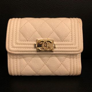 シャネル ボーイシャネル 財布(レディース)(ホワイト/白色系)の通販