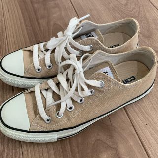 コンバース(CONVERSE)のコンバース　ベージュ　24(スニーカー)