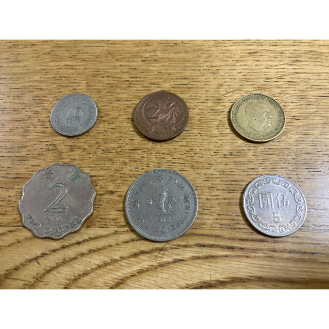 【外国通貨】海外硬貨（6枚セット）