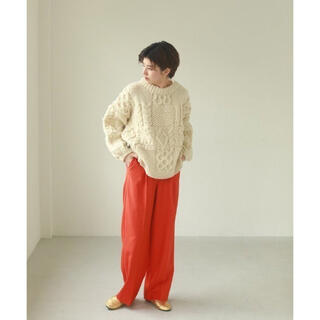 トゥデイフル(TODAYFUL)のTODAYFUL@Tuck Wool Trousers(カジュアルパンツ)