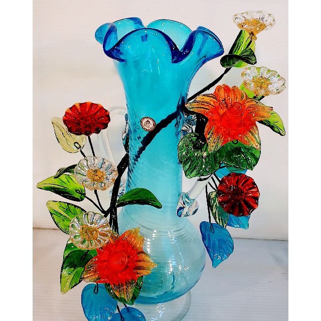 琉球ガラス 花瓶 魚 琉球 ガラス花瓶 新品