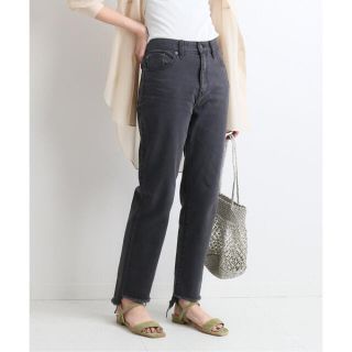 スローブイエナ(SLOBE IENA)のSLOBEIENA 20SS LE DENIMカットオフスリムデニムパンツ 36(デニム/ジーンズ)